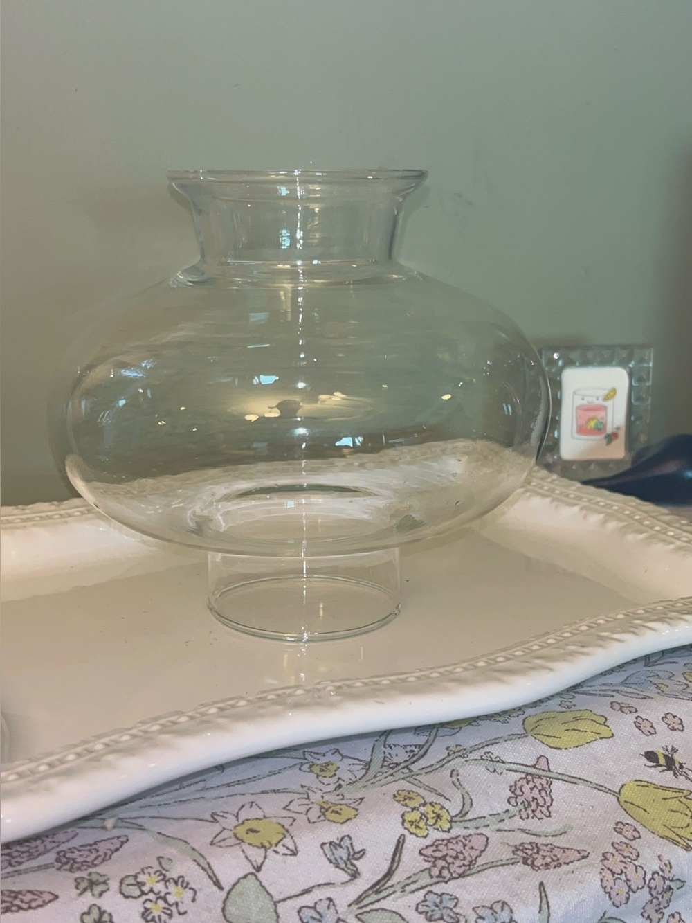 Clear Glass Hurricane Lamp Shade/Chimney
